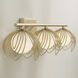 Flora 3 Light 22.75 inch Buffed Gold Vanity Light Wall Light