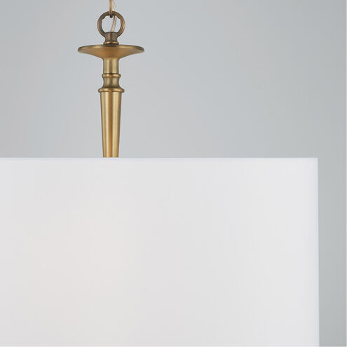 Abbie 3 Light 19 inch Aged Brass Pendant Ceiling Light