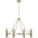 Winton 8 Light 28 inch Matte Brass Chandelier Ceiling Light