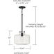 Brighton 1 Light 12 inch Matte Black Pendant Ceiling Light