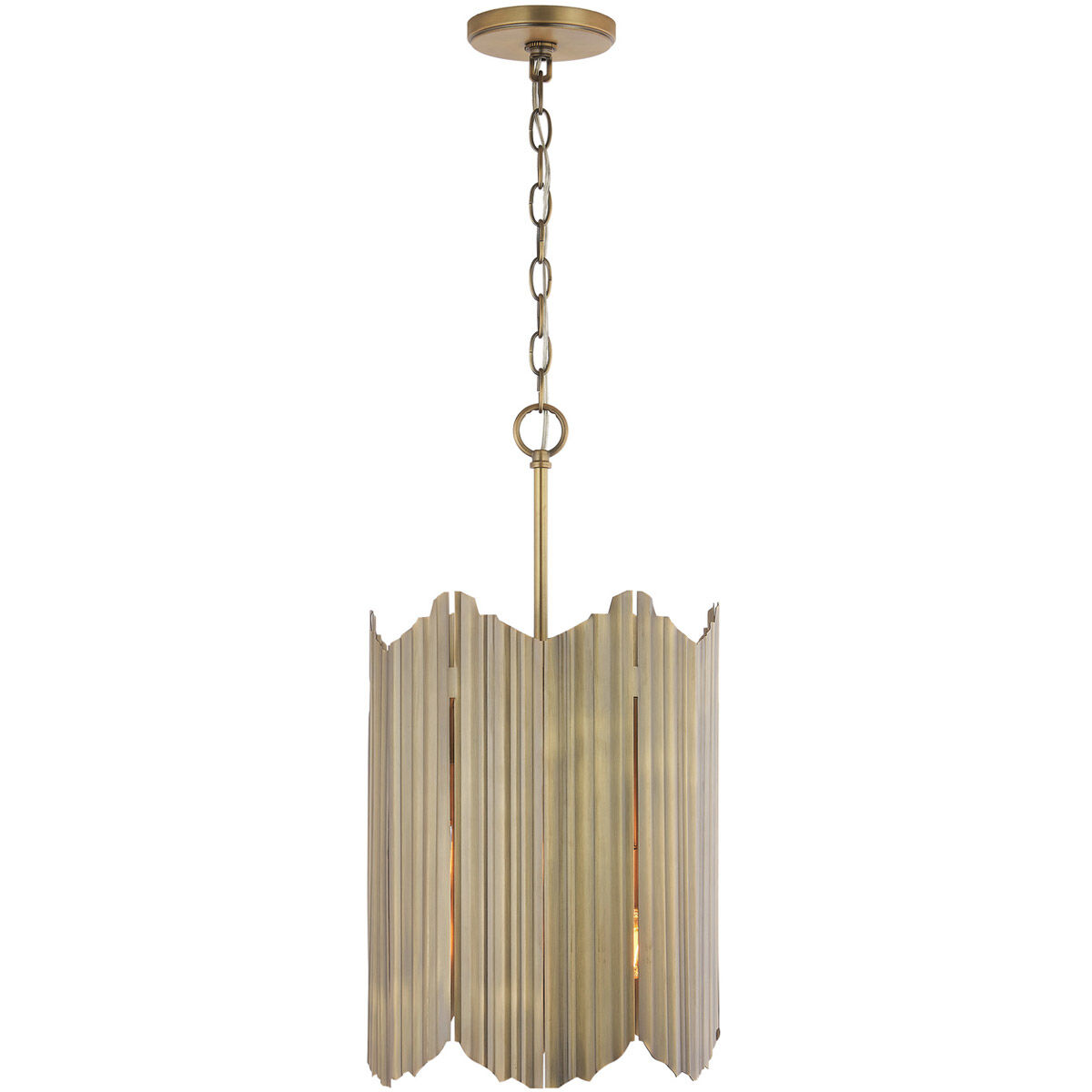 Xavier 6 Light 12 inch Aged Brass Pendant Ceiling Light