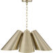 Leo 6 Light 25 inch Matte Brass Pendant Ceiling Light