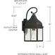 Westridge 1 Light 16 inch Old Bronze Outdoor Wall Lantern