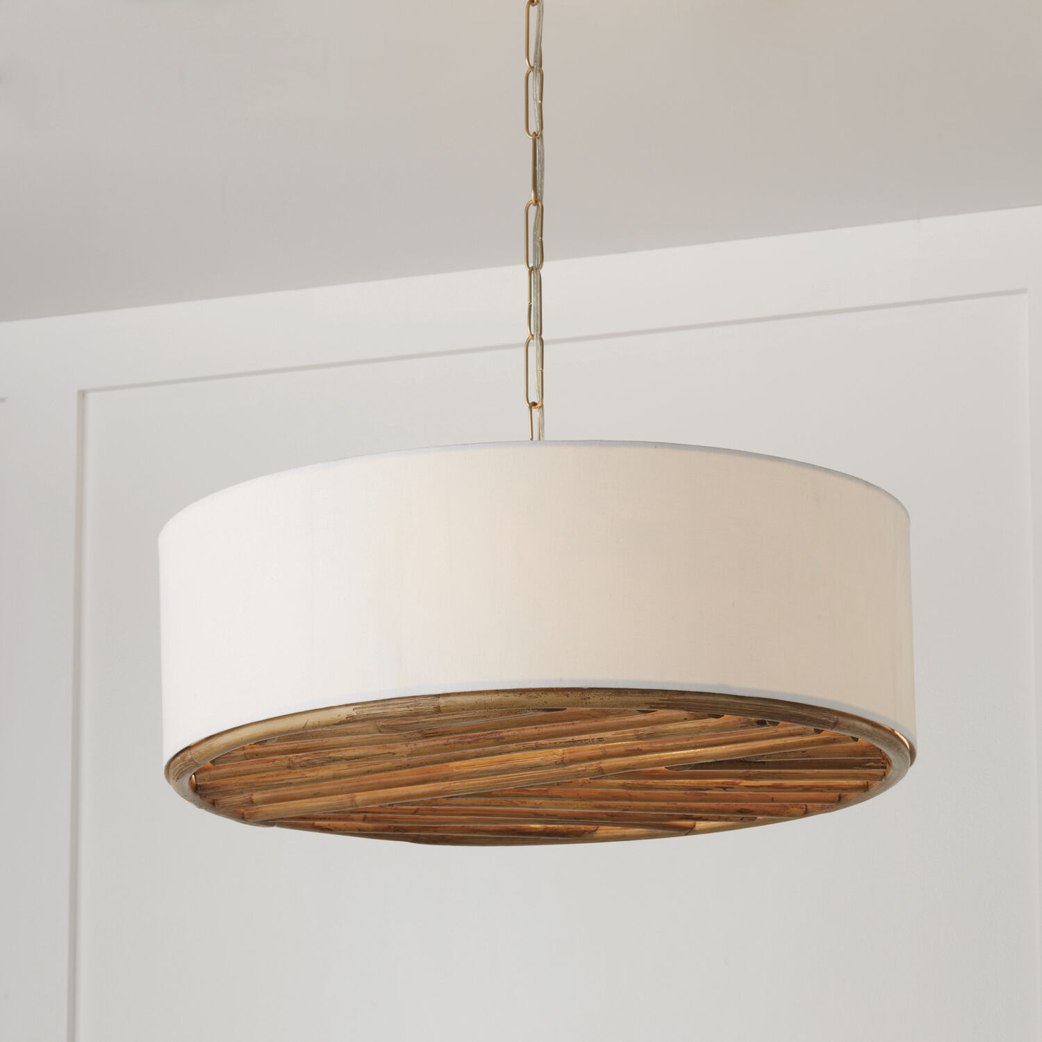 Soleil 4 Light 24.5 inch Matte Brass Pendant Ceiling Light