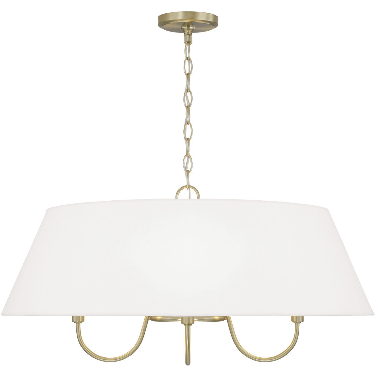 Julia 4 Light 28.5 inch Matte Brass Pendant Ceiling Light