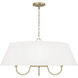 Julia 4 Light 28.5 inch Matte Brass Pendant Ceiling Light