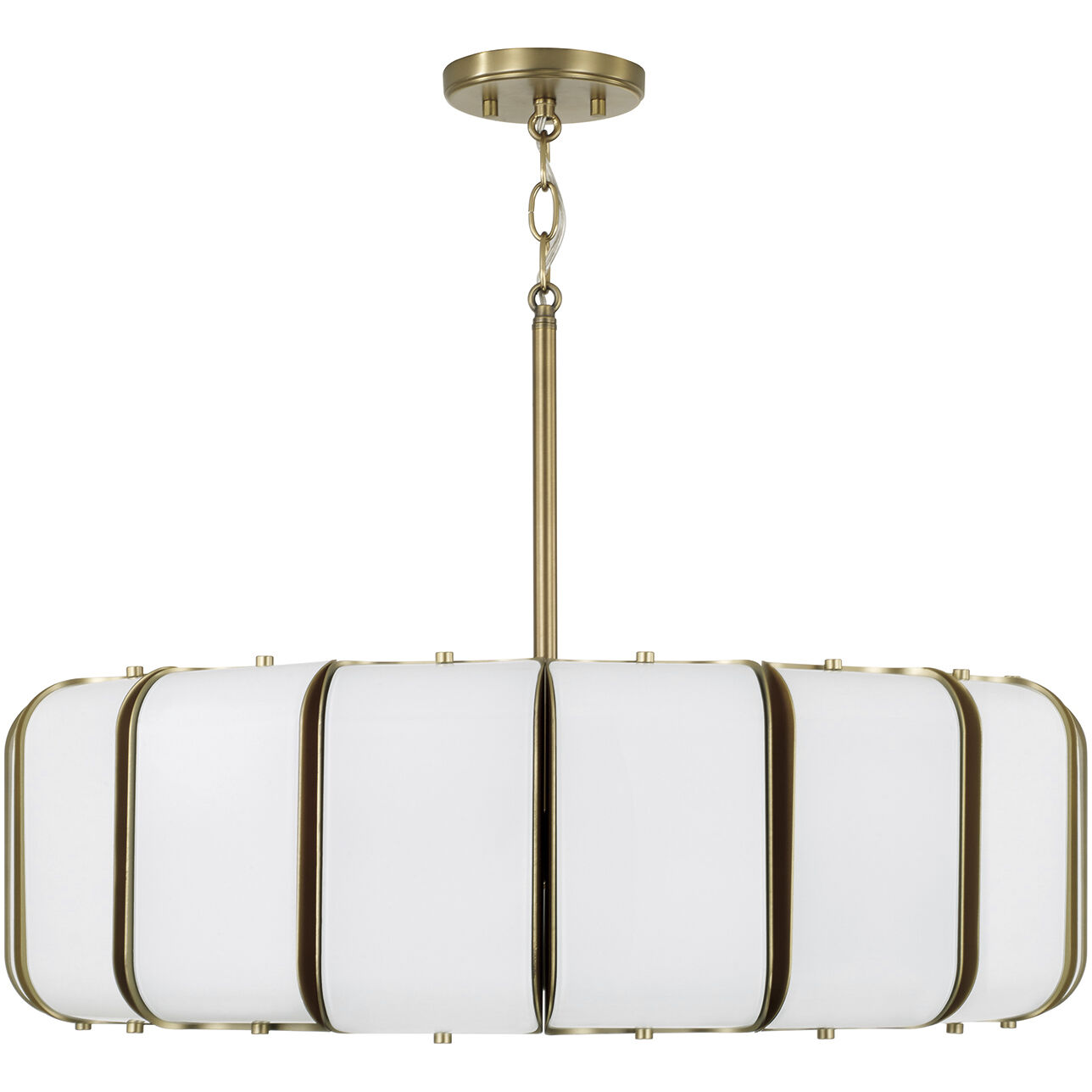 Marcell LED 26.5 inch Aged Brass Pendant Ceiling Light