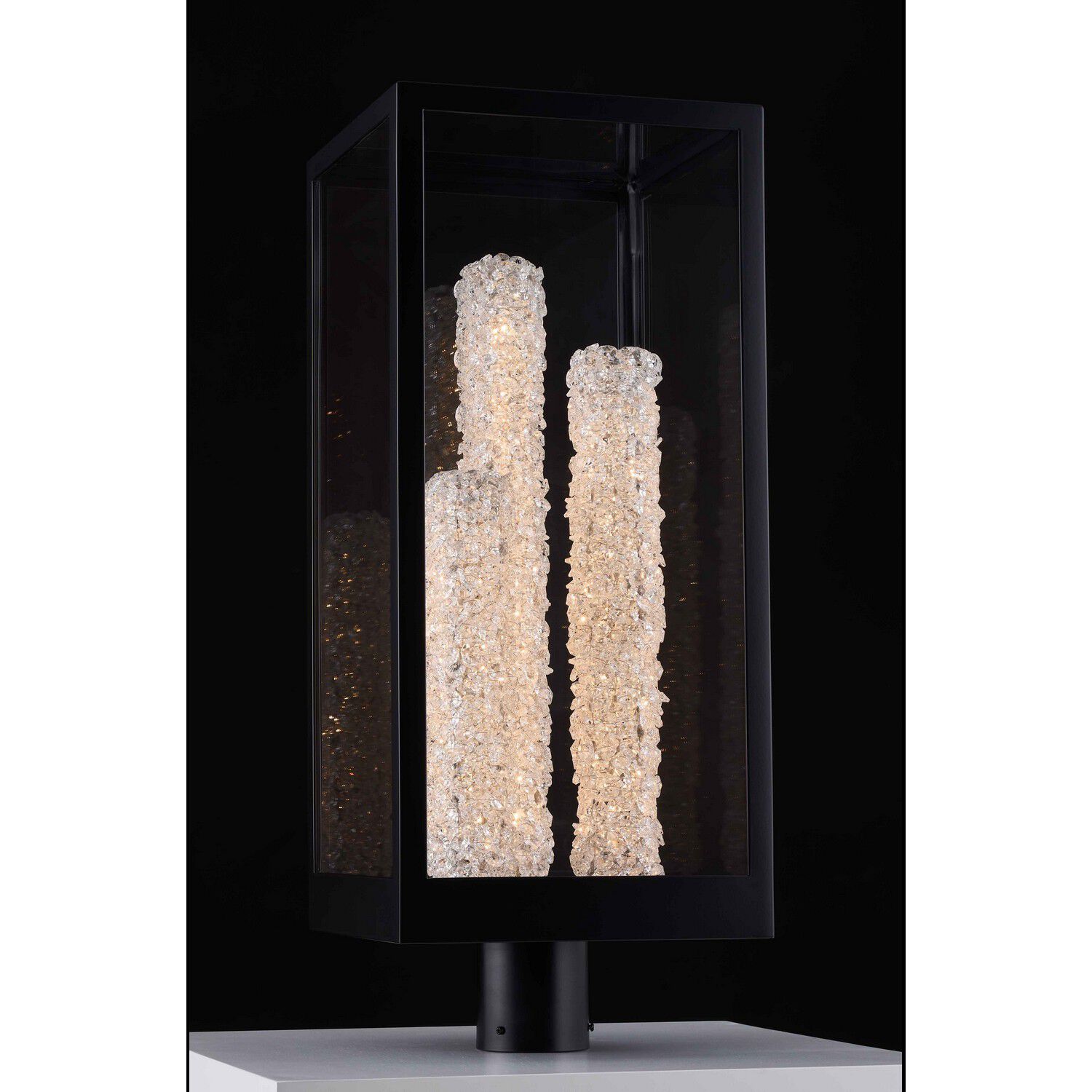 Lina Esterno 27 inch Matte Black Outdoor Wall Sconce