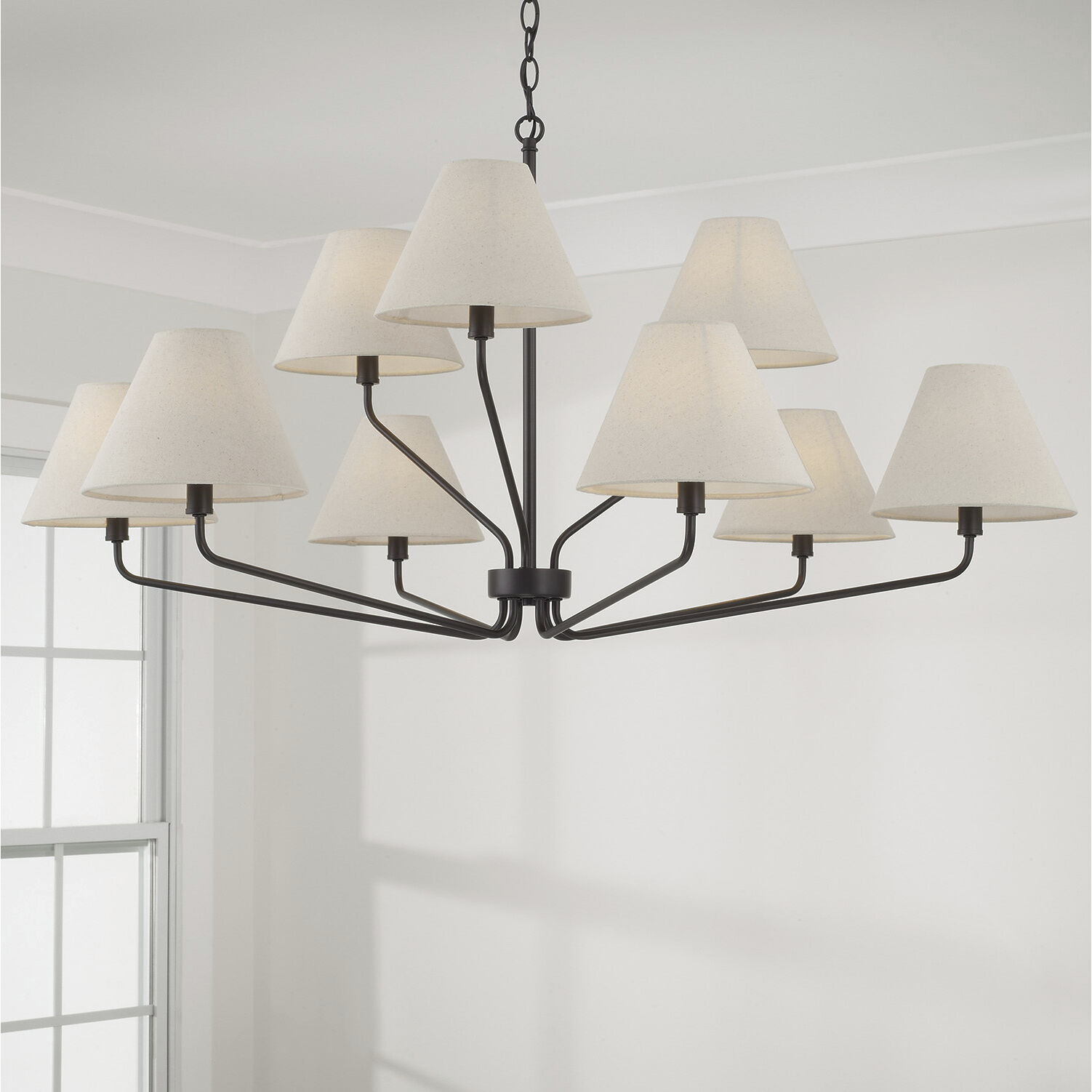 Chadwick 9 Light 45 inch Espresso Chandelier Ceiling Light