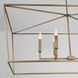 Thea 6 Light 42 inch Aged Brass Island Ceiling Light