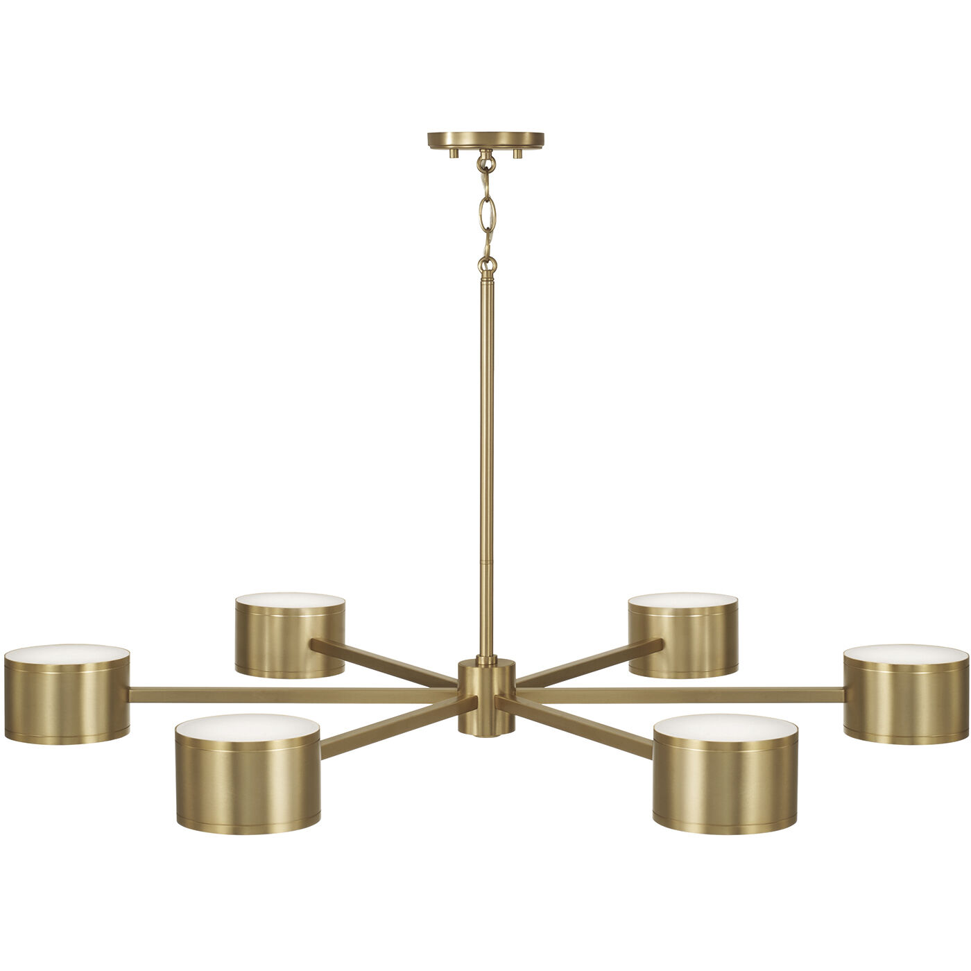 Henley LED 42.25 inch Aged Brass Chandelier Ceiling Light