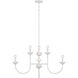 Mallory 8 Light 32.5 inch Ceramic White Chandelier Ceiling Light