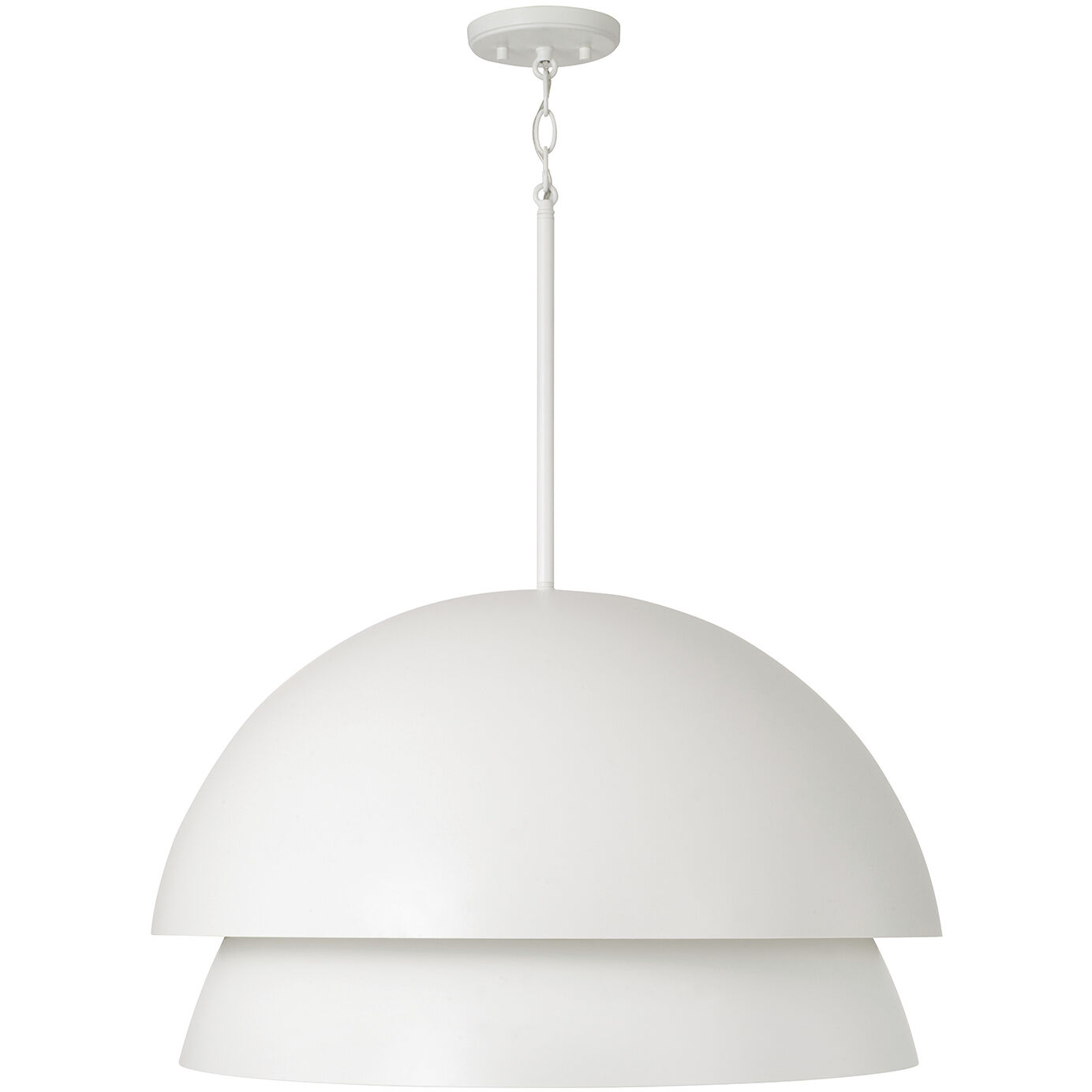 Jensen 1 Light 25.25 inch Matte White Pendant Ceiling Light