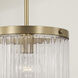 Vaughn 1 Light 10 inch Aged Brass Pendant Ceiling Light