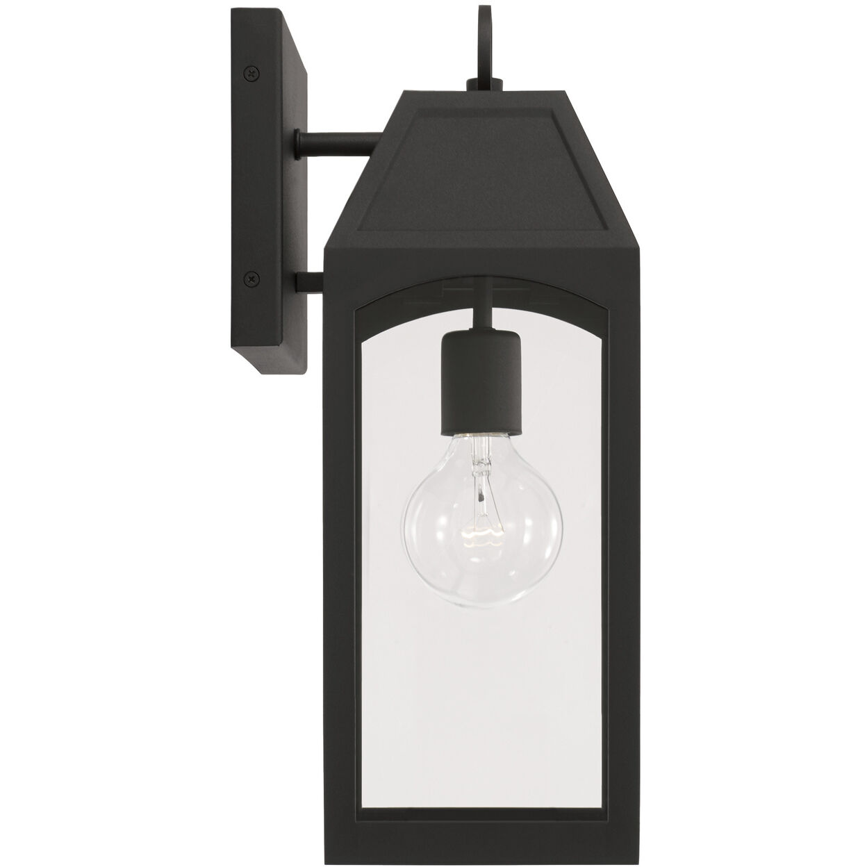 Burton 1 Light 17 inch Black Outdoor Wall Lantern