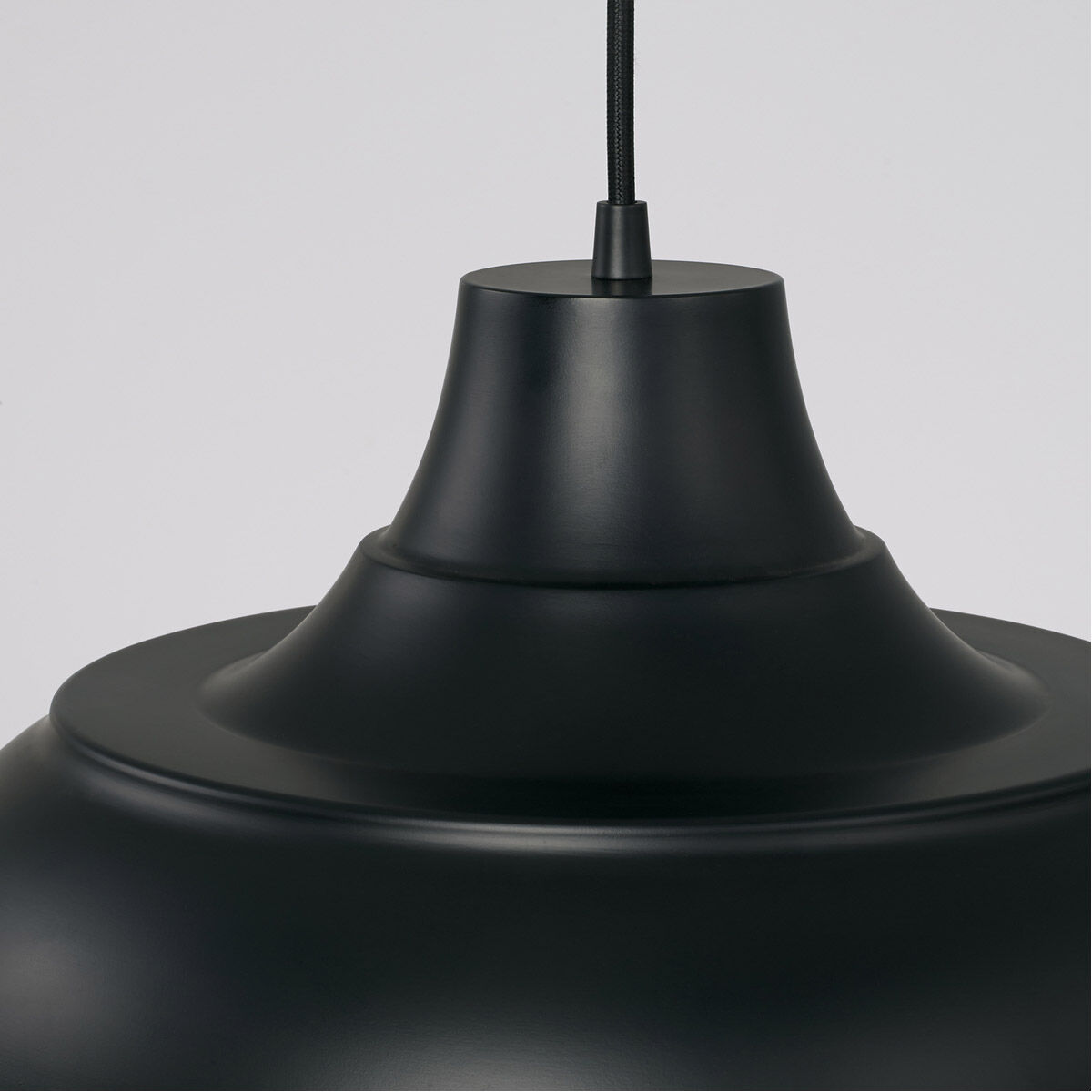 Jones 1 Light 15 inch Matte Black Pendant Ceiling Light