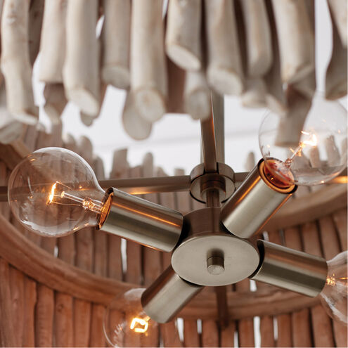 Cara 4 Light 25 inch Brushed Pewter Pendant Ceiling Light