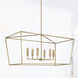 Thea 6 Light 42 inch Aged Brass Island Ceiling Light