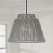 Jasper 1 Light 23 inch Grey and Black Outdoor Hanging Lantern