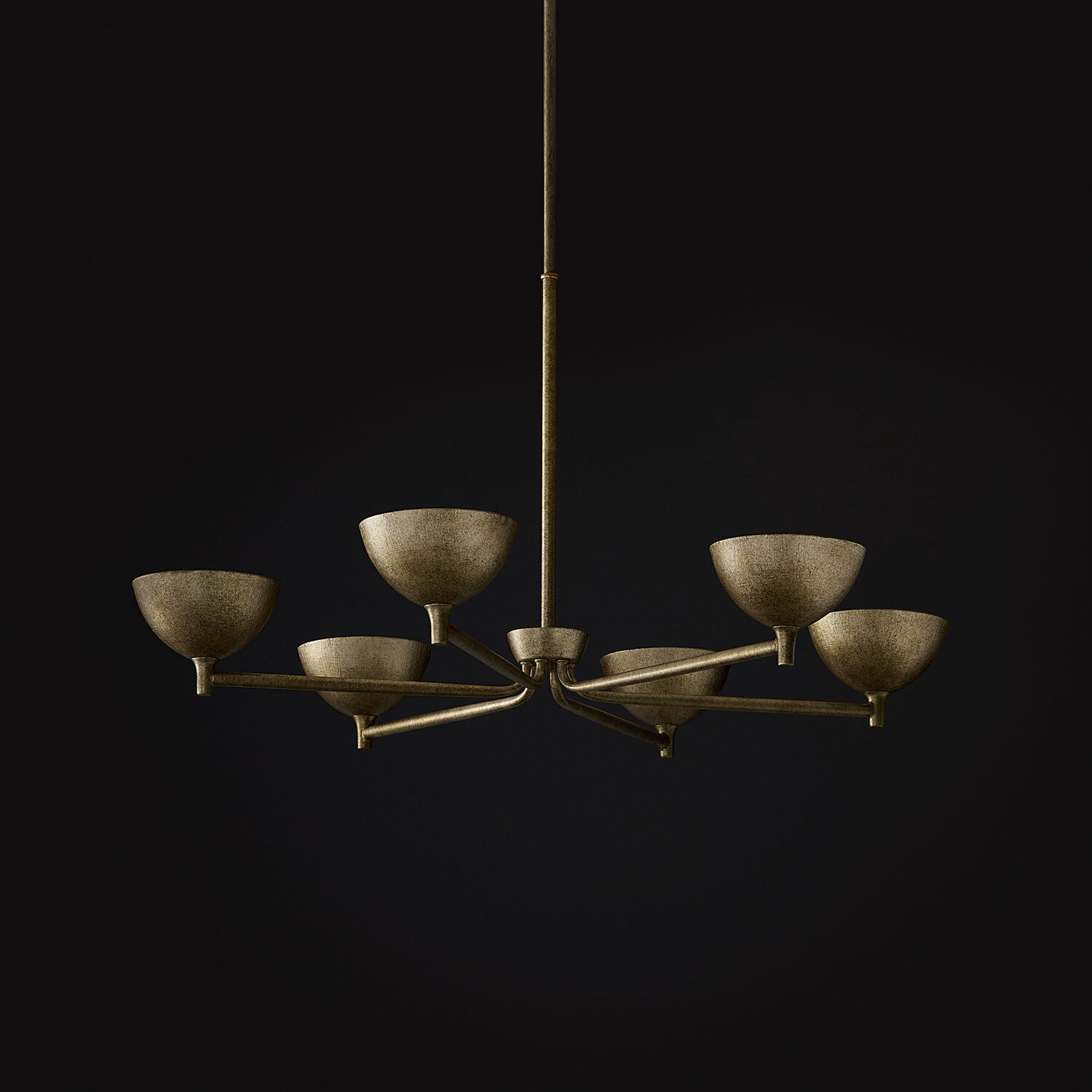 Francesca LED 34 inch Feathered Gold Chandelier Ceiling Light