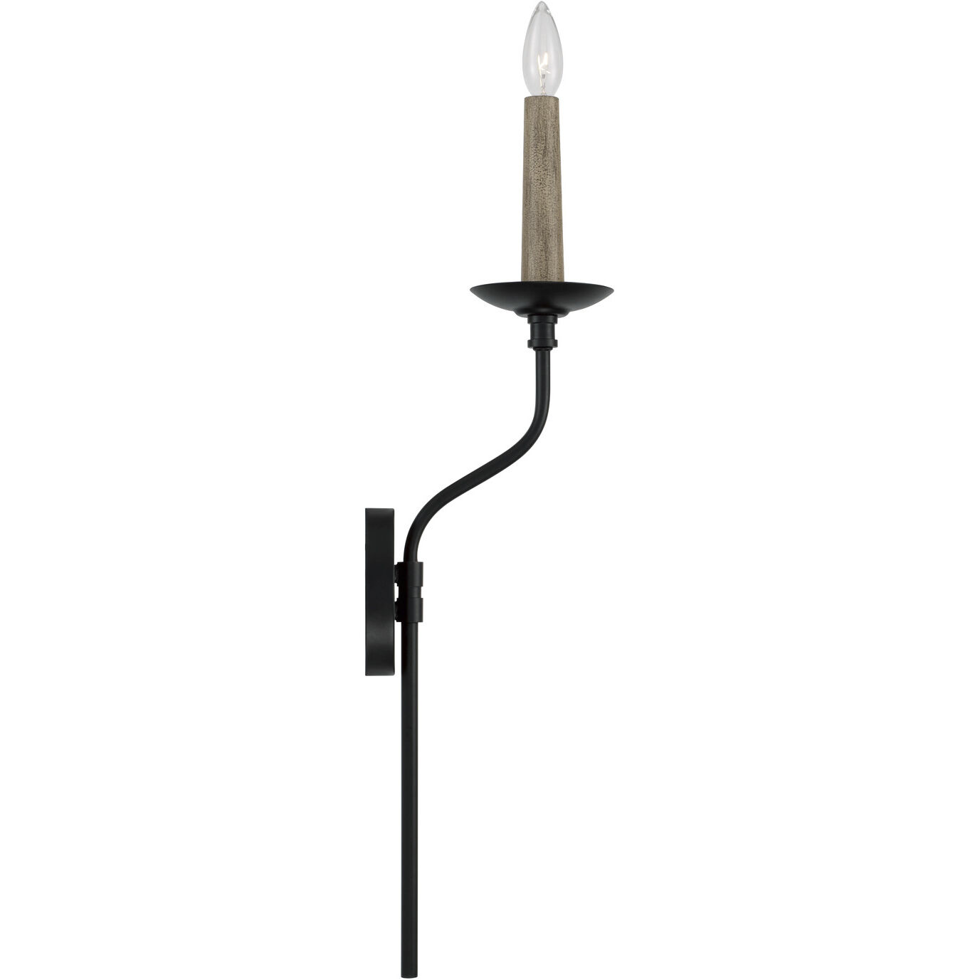 Wilder 1 Light 5 inch Matte Black Sconce Wall Light