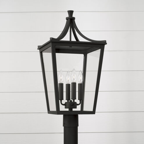 Adair 4 Light 25 inch Black Outdoor Post Lantern