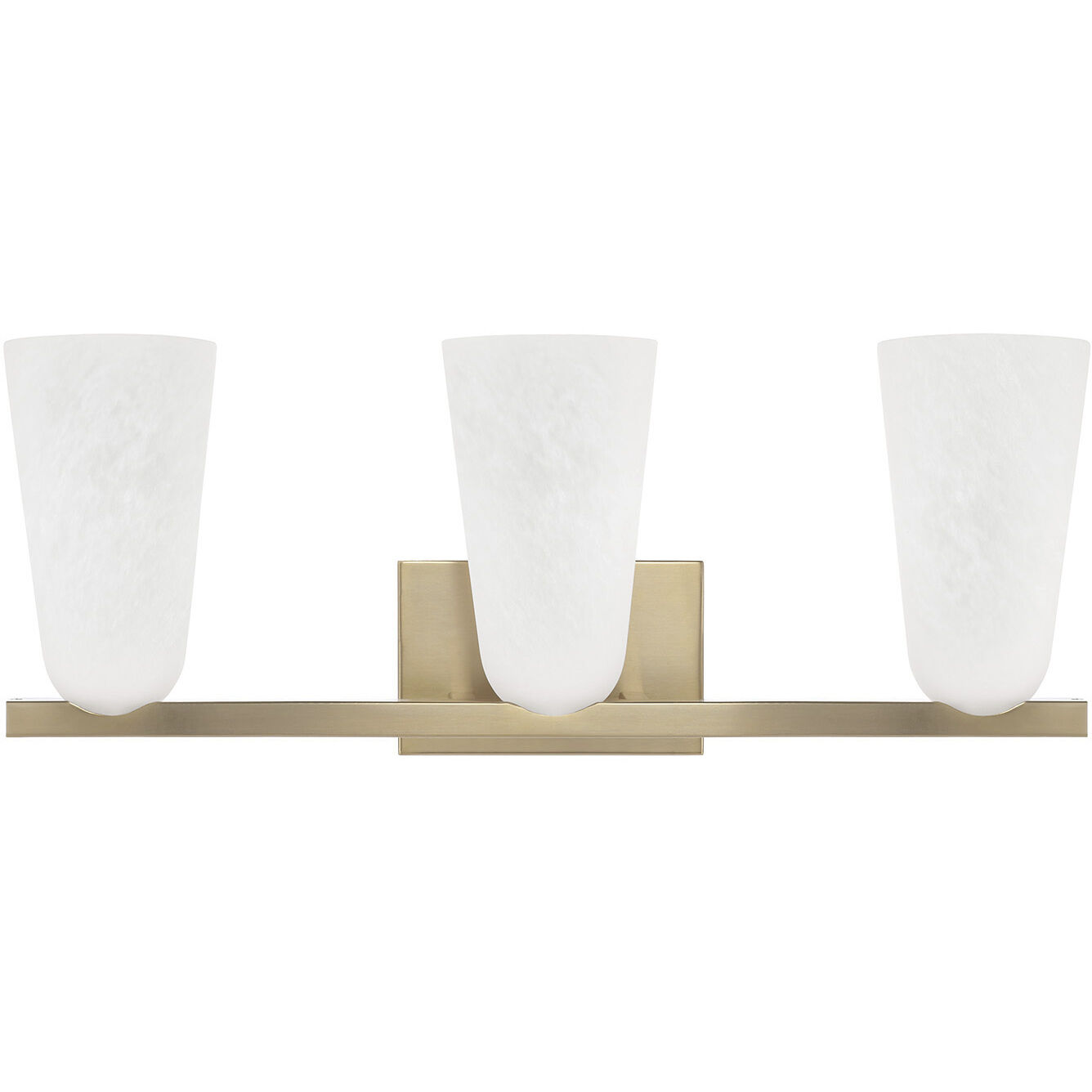 Romy 3 Light 24 inch Matte Brass Vanity Light Wall Light