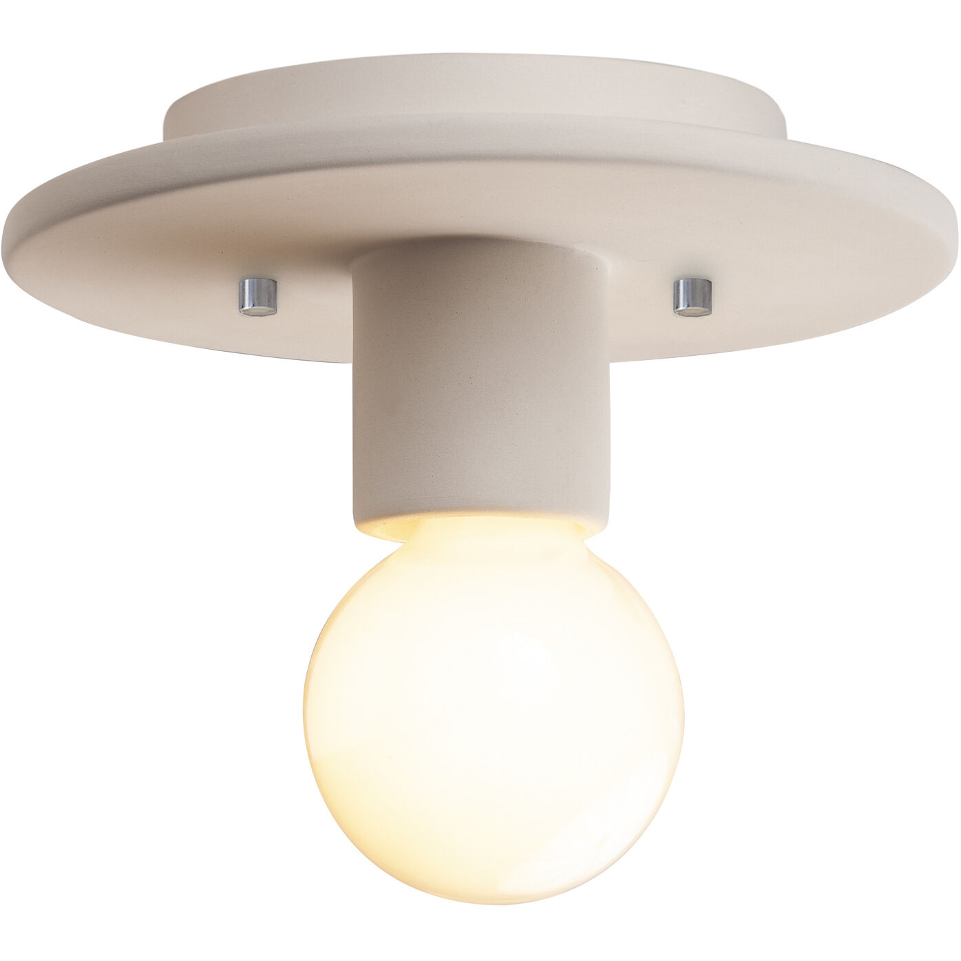 Radiance Collection 1 Light 8 inch Gloss Grey Flush Mount Ceiling Light