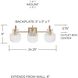 Nyla 3 Light 24 inch Aged Brass Vanity Light Wall Light
