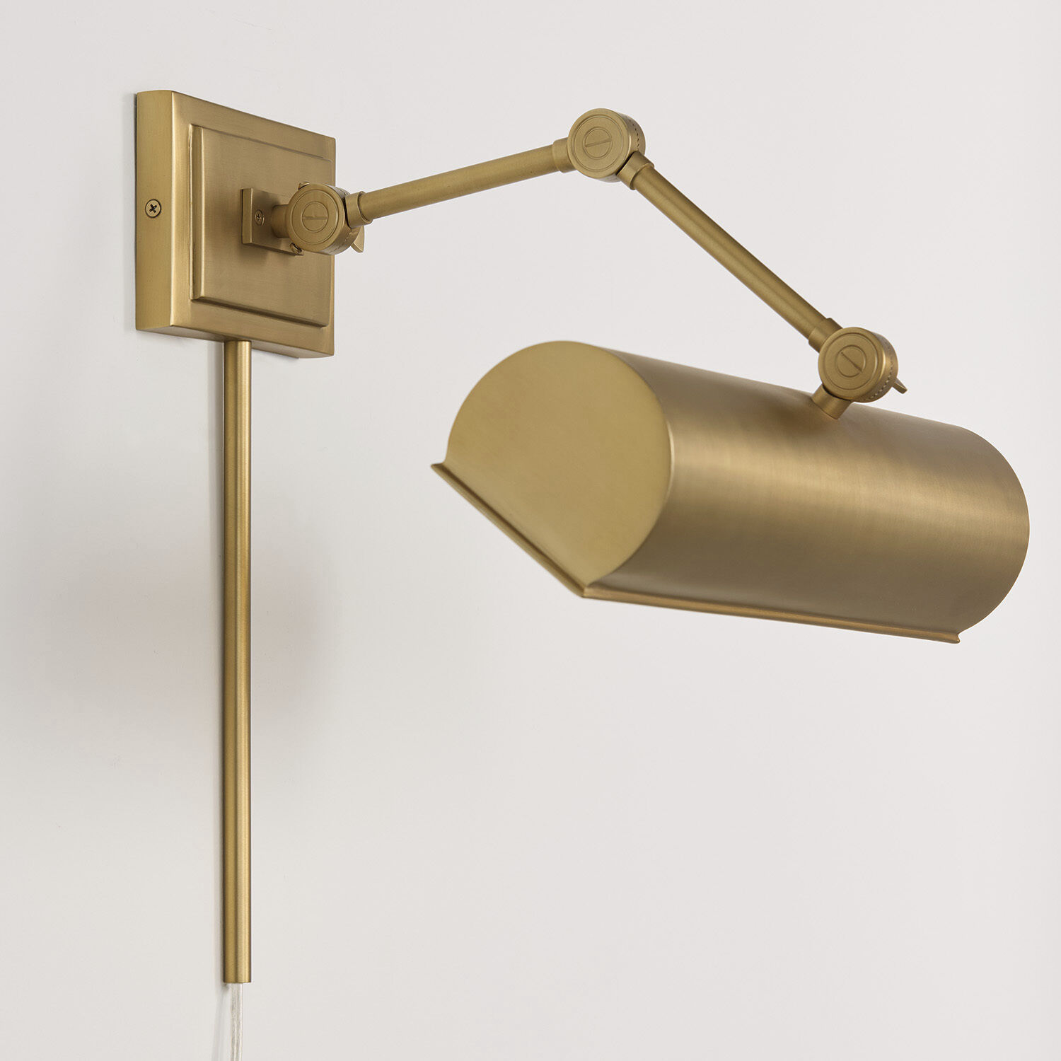 Alastair Sconce Wall Light in Aged Brass