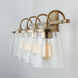 Jayne 4 Light 33.25 inch Aged Brass Vanity Light Wall Light