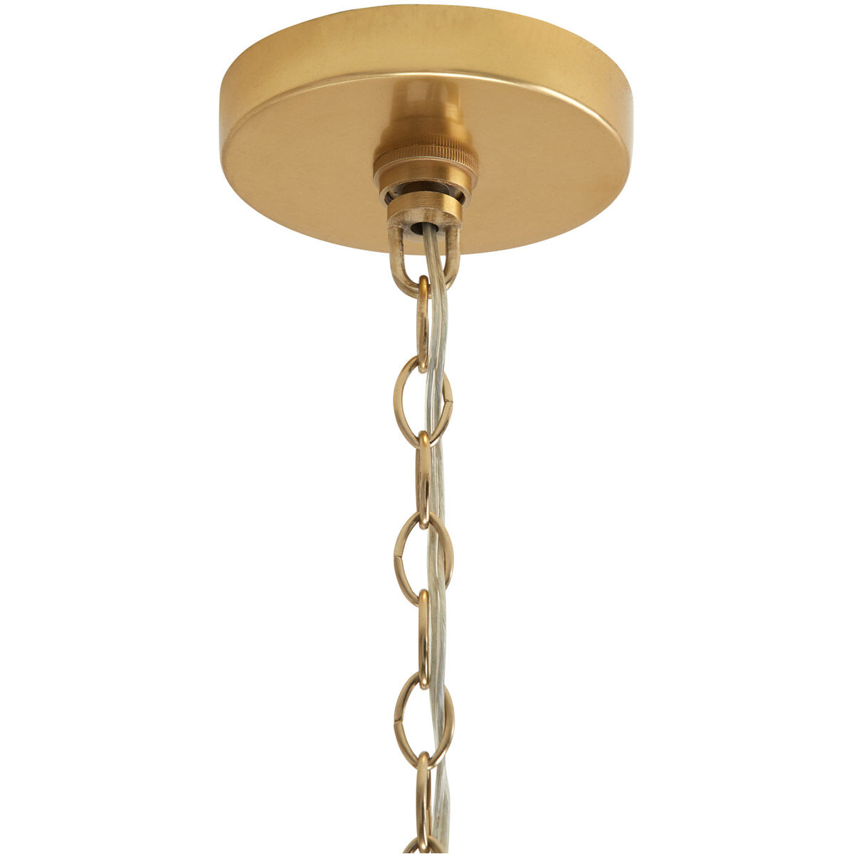 Barrow 4 Light 24 inch Galvanized Black and True Brass Pendant Ceiling Light