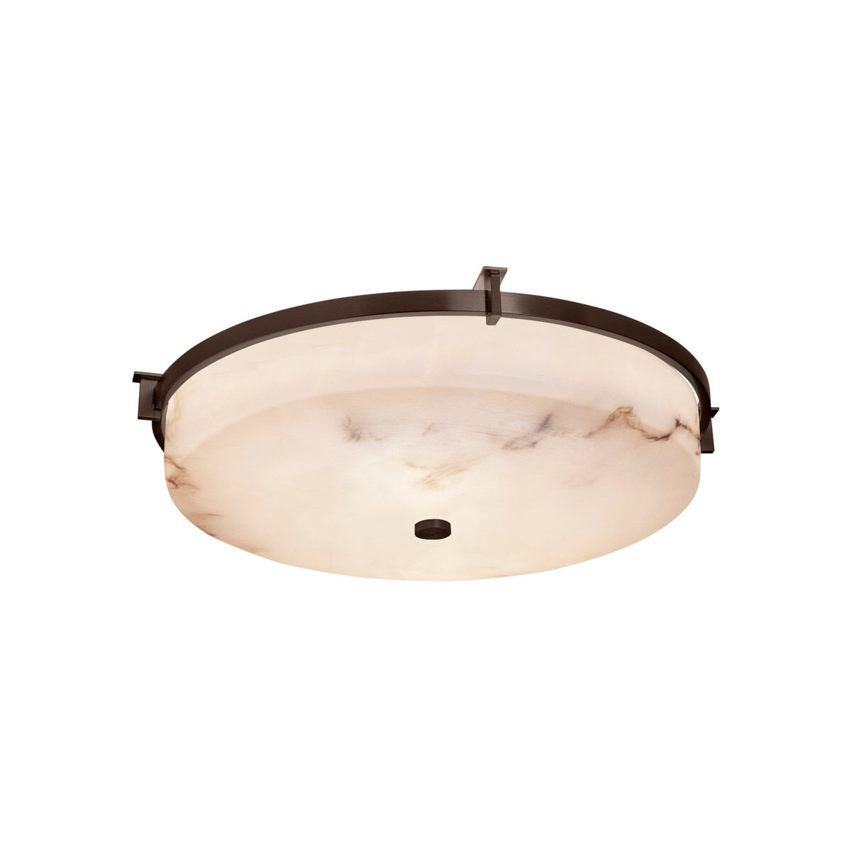 LumenAria LED 21 inch Dark Bronze Flush-Mount Ceiling Light