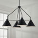 Alden 4 Light 32.5 inch Matte Black Chandelier Ceiling Light