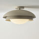 Jensen 1 Light 17.75 inch Taupe Semi-Flush Mount Ceiling Light