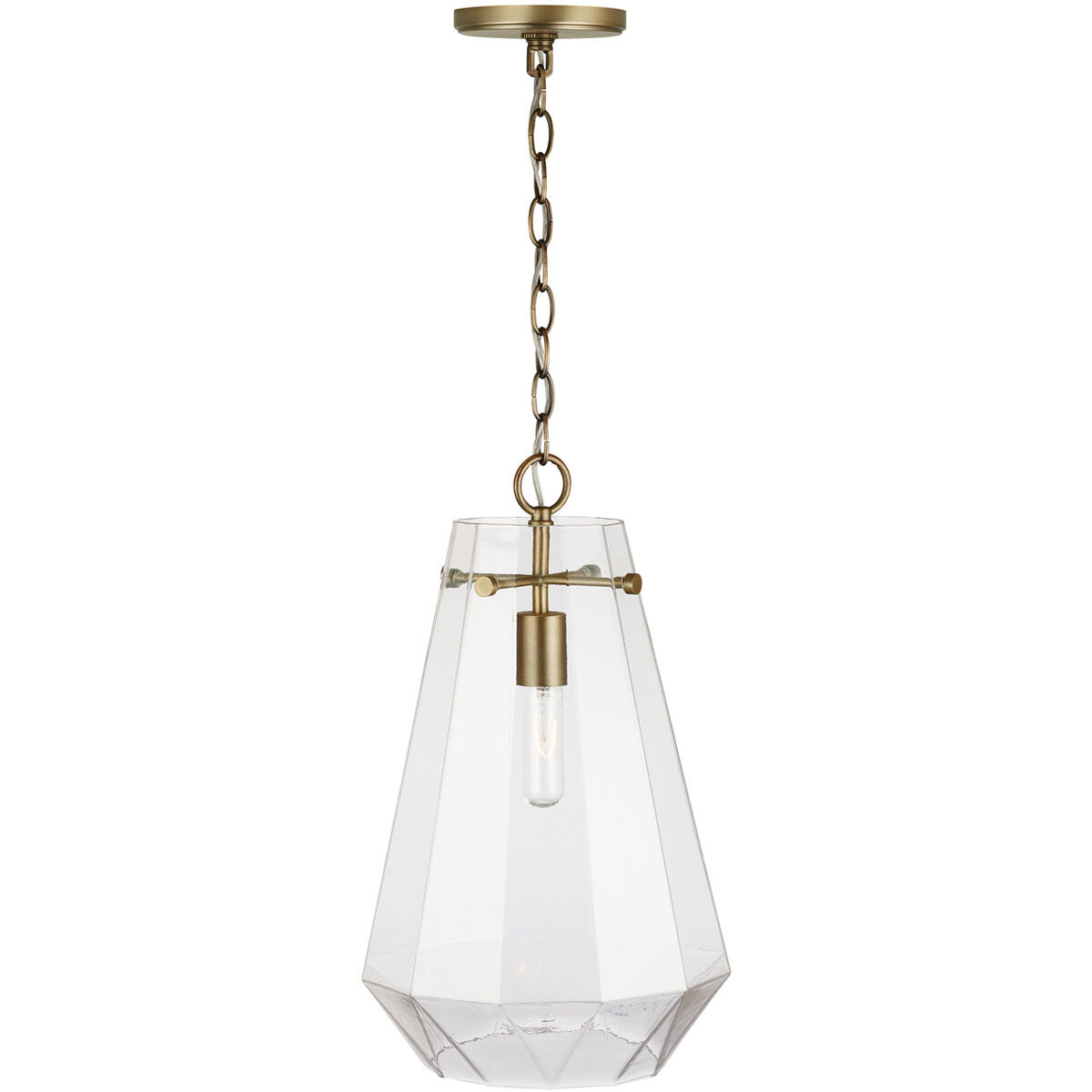 Lee 1 Light 11 inch Aged Brass Pendant Ceiling Light