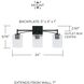 Peyton 3 Light 23 inch Matte Black Vanity Light Wall Light