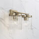 Vaughn 2 Light 14.5 inch Aged Brass Vanity Light Wall Light