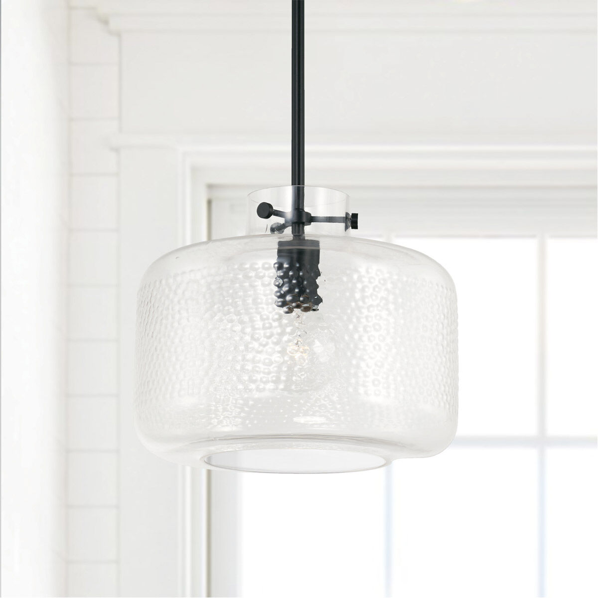 Brighton 1 Light 12 inch Matte Black Pendant Ceiling Light