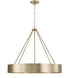 Weller 4 Light 27.5 inch Matte Brass Chandelier Ceiling Light