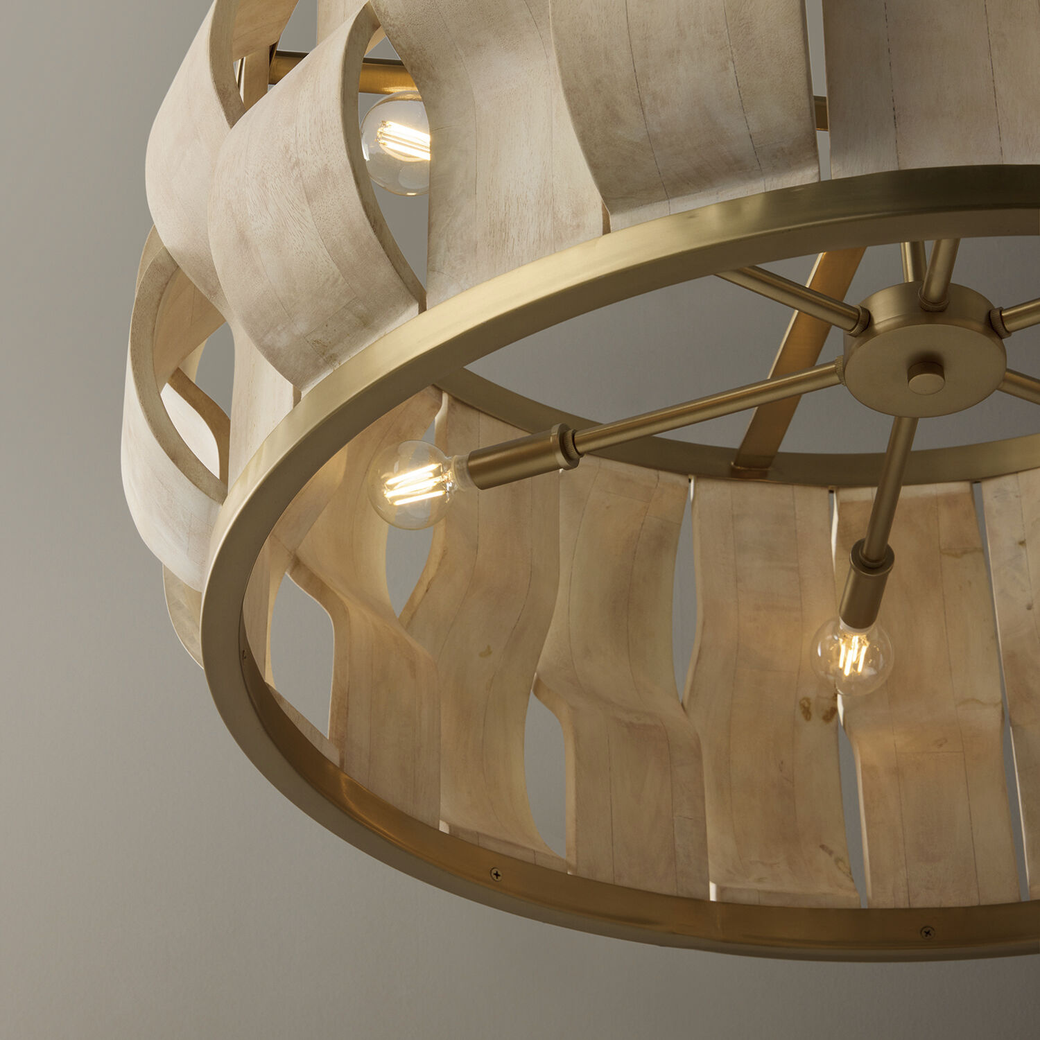 Willa 6 Light 32 inch Matte Brass Pendant Ceiling Light