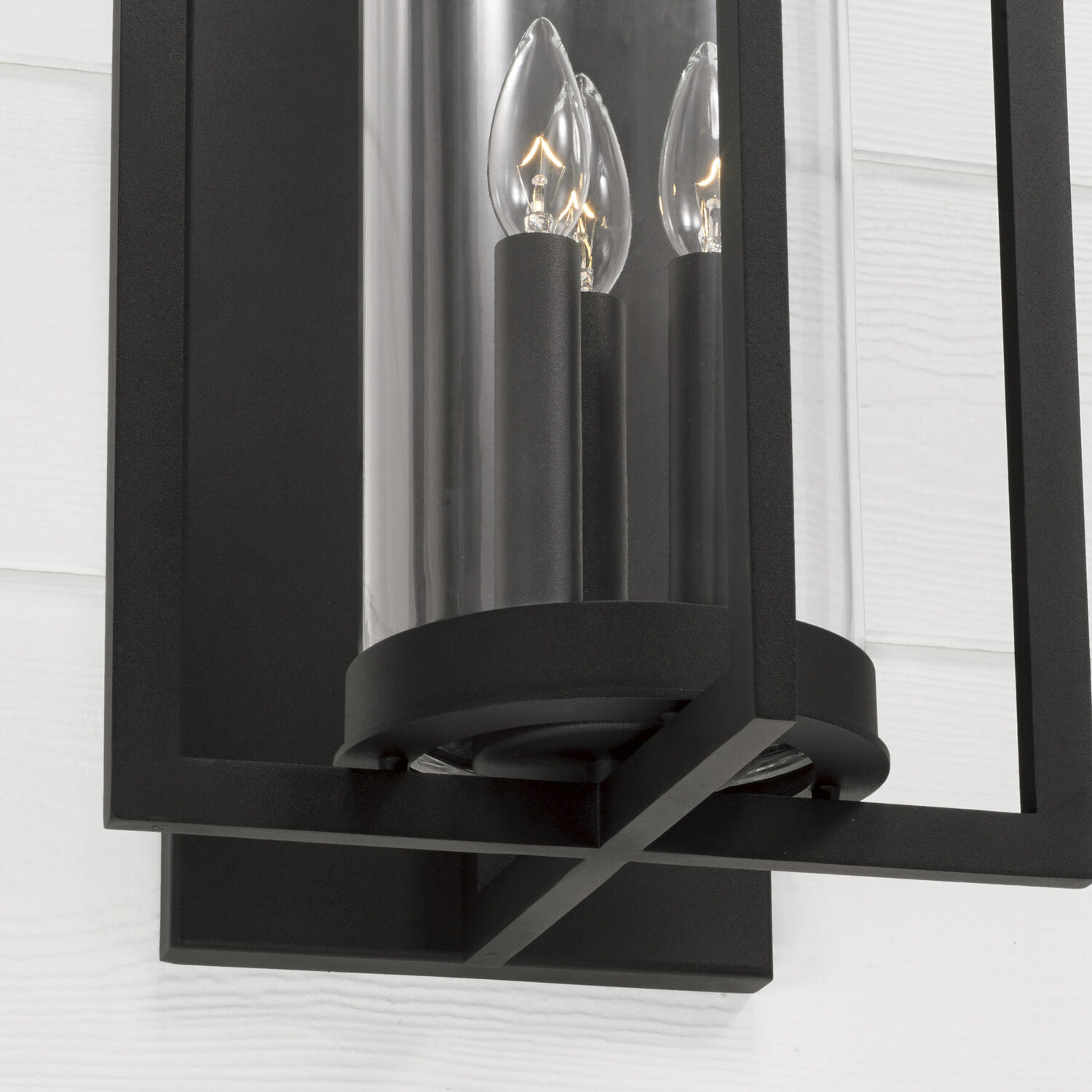 Kent 3 Light 25 inch Black Outdoor Wall Lantern