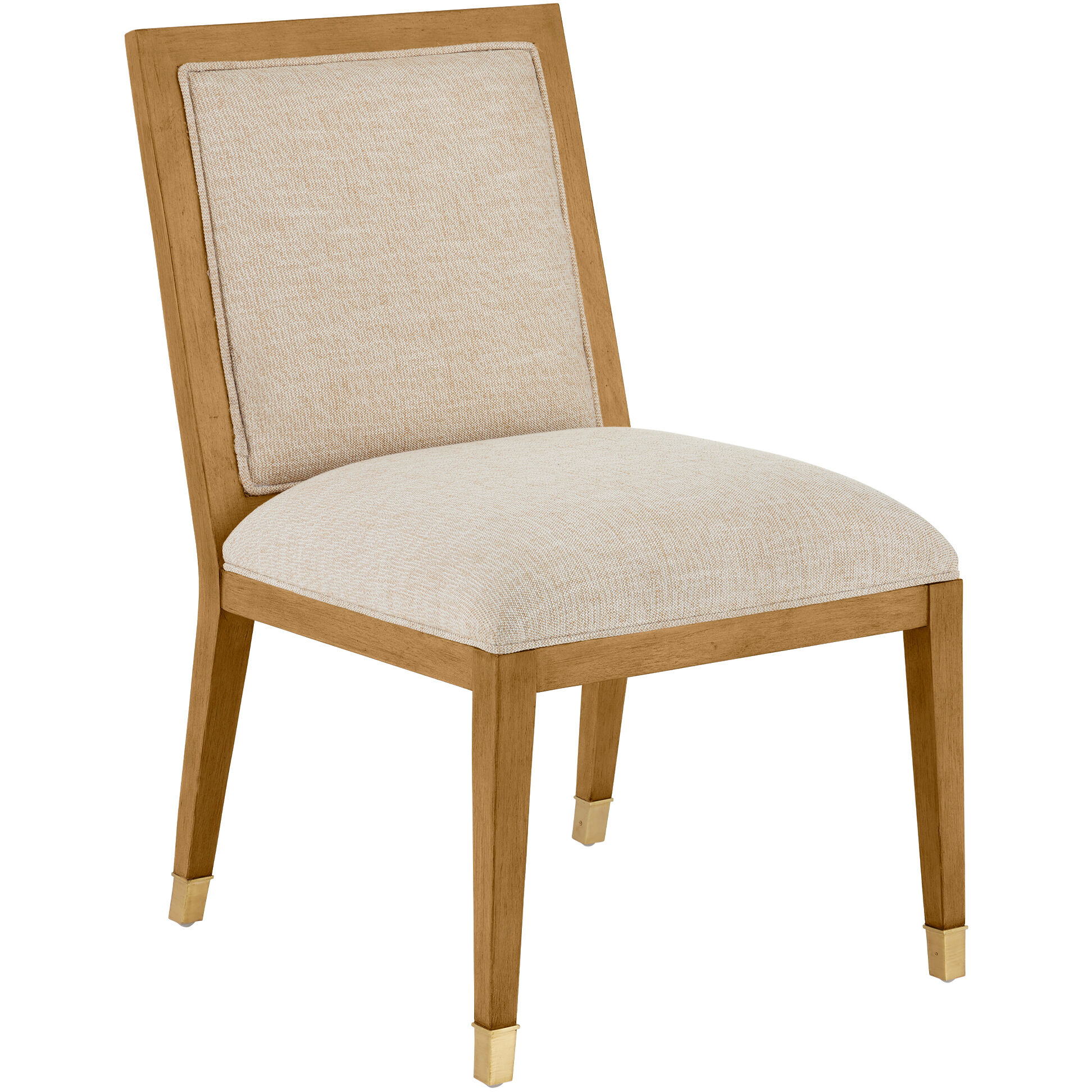 Santos Sea Sand/UV Liller Malt/Satin Brass Side Chair