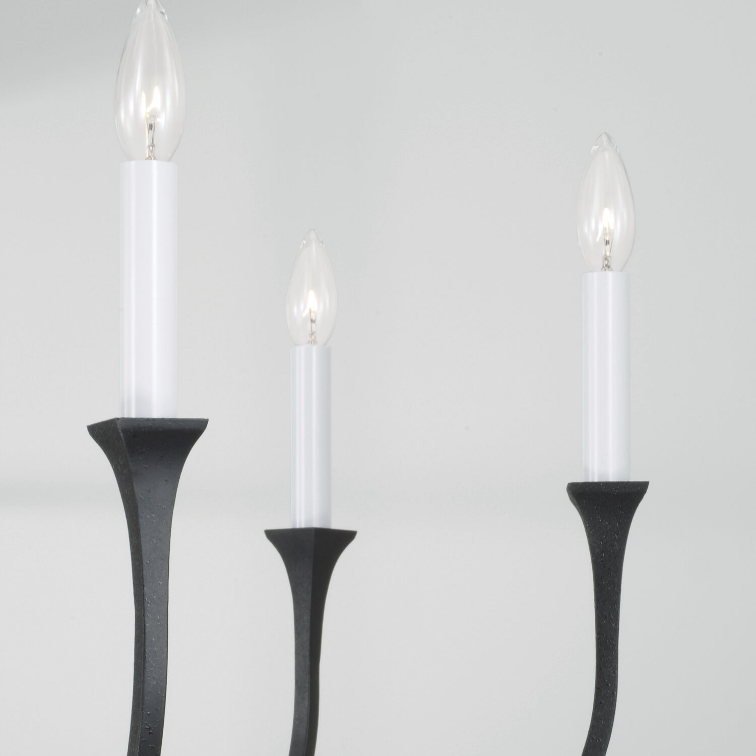 Decklan 6 Light 32 inch Black Iron Chandelier Ceiling Light