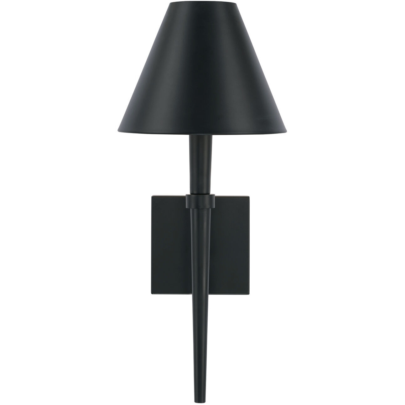 Holden 1 Light 8 inch Matte Black Sconce Wall Light