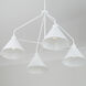 Alden 4 Light 32.5 inch Matte White Chandelier Ceiling Light