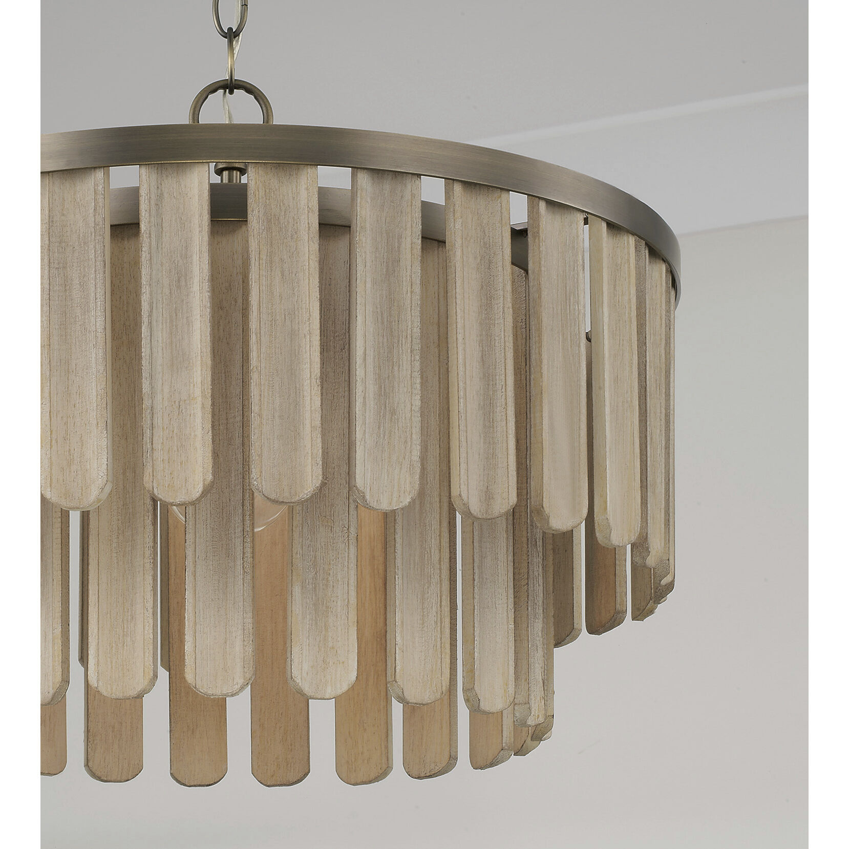 Jada 1 Light 20 inch Dark Brass Semi-Flush Mount Ceiling Light