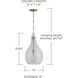 Rabun 1 Light 12 inch Brushed Nickel Pendant Ceiling Light