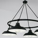 Jones 4 Light 32 inch Matte Black Chandelier Ceiling Light