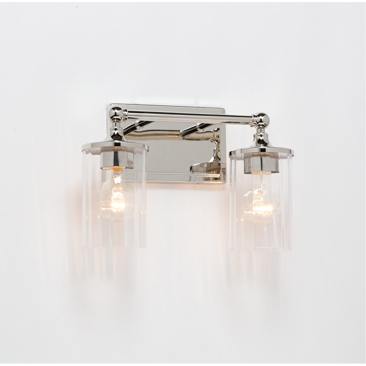 Camden 2 Light 14 inch Polished Nickel Vanity Light Wall Light